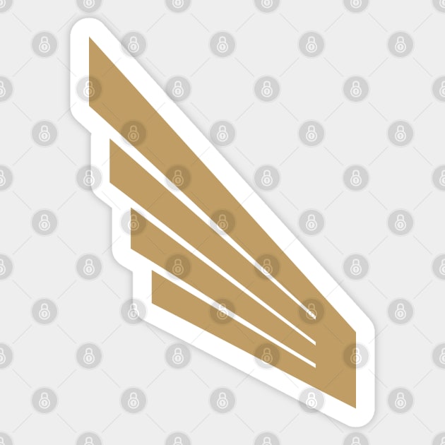 LAFC Gold Wing Sticker by Neverworldian